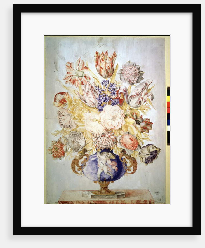 Hyacinths, peonies and tulips by Giovanna Garzoni