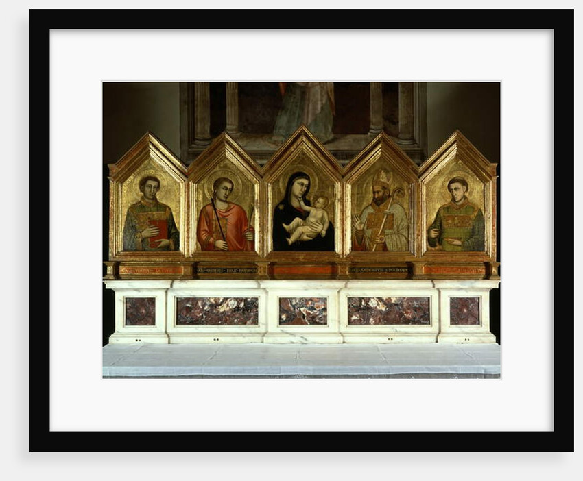 Madona and child with Saints, Polyptyque of Santa Reparata by Giotto