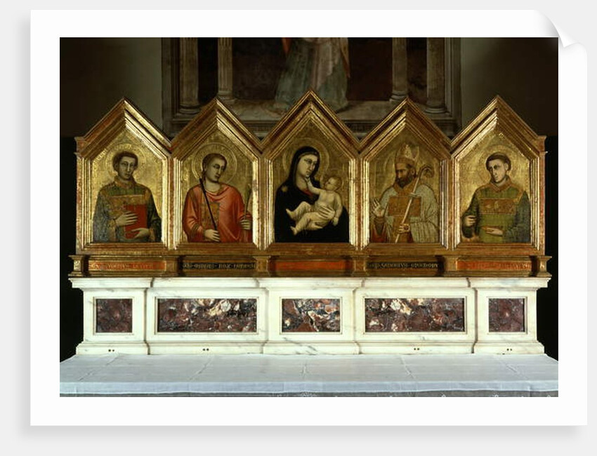 Madona and child with Saints, Polyptyque of Santa Reparata by Giotto