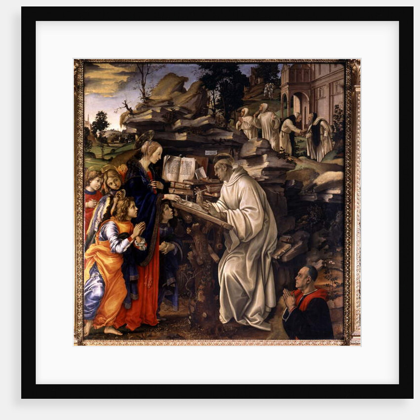 Apparition of the Virgin to Saint Bernard of Clairvaux, 1486 by Filippino Lippi