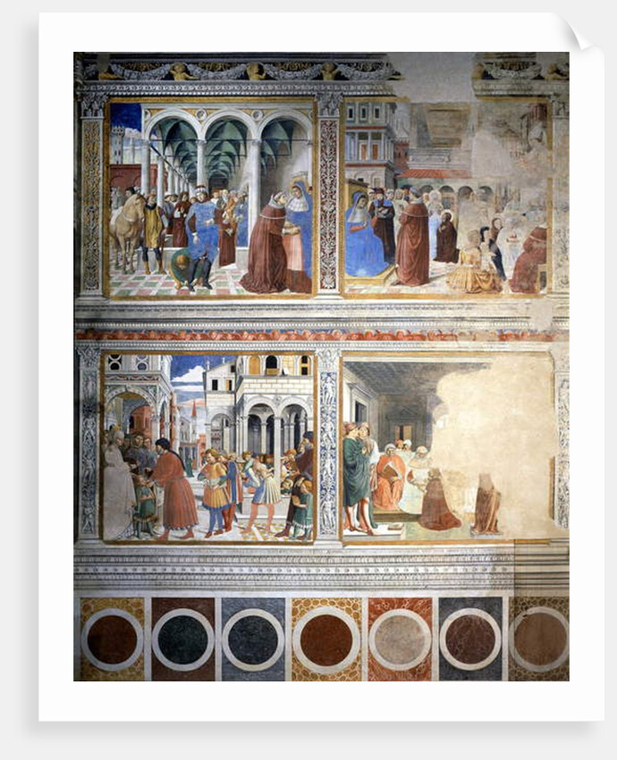 Fresco about Augustine's life - 1464-1465 by Benozzo di Lese di Sandro Gozzoli
