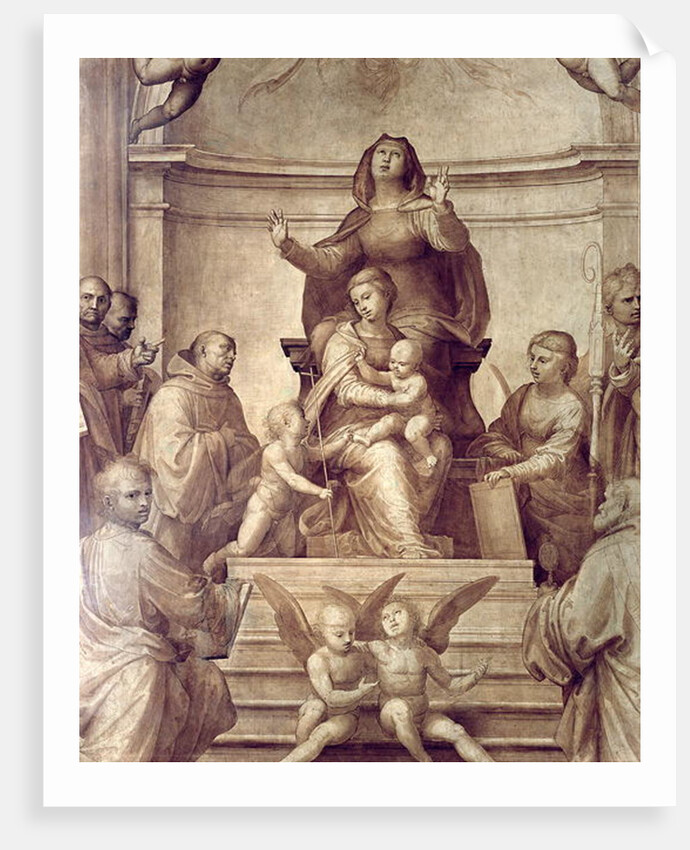 The Grand Council Altarpiece, detail depicting the Sacra Conversazione, 1510 by Fra Bartolomeo