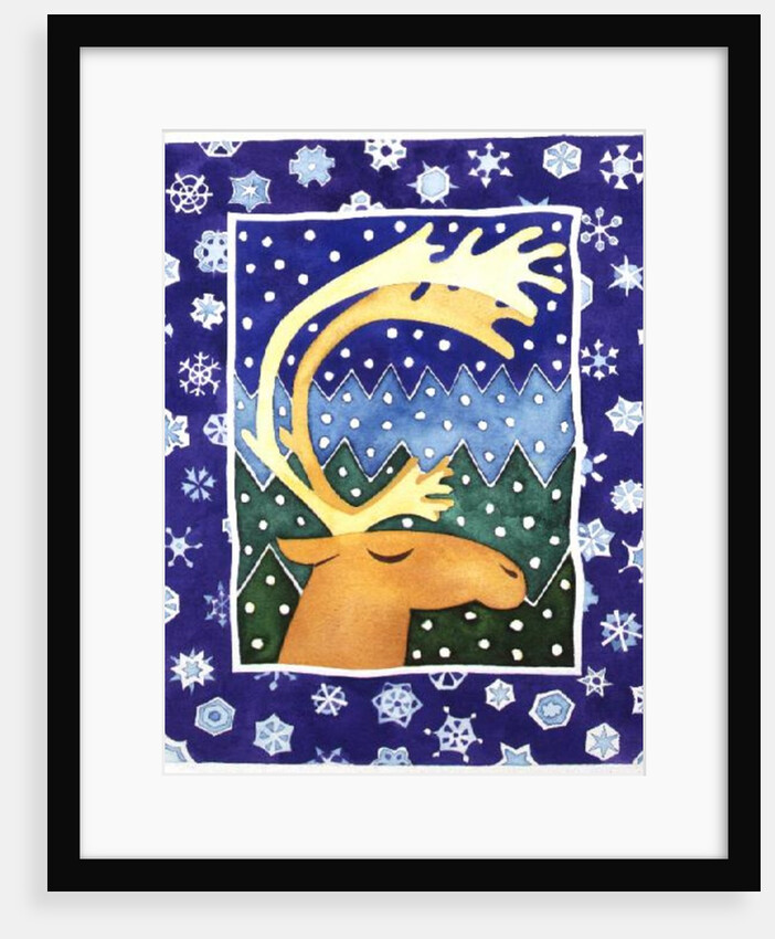 Reindeer and Snowflakes by Cathy Baxter