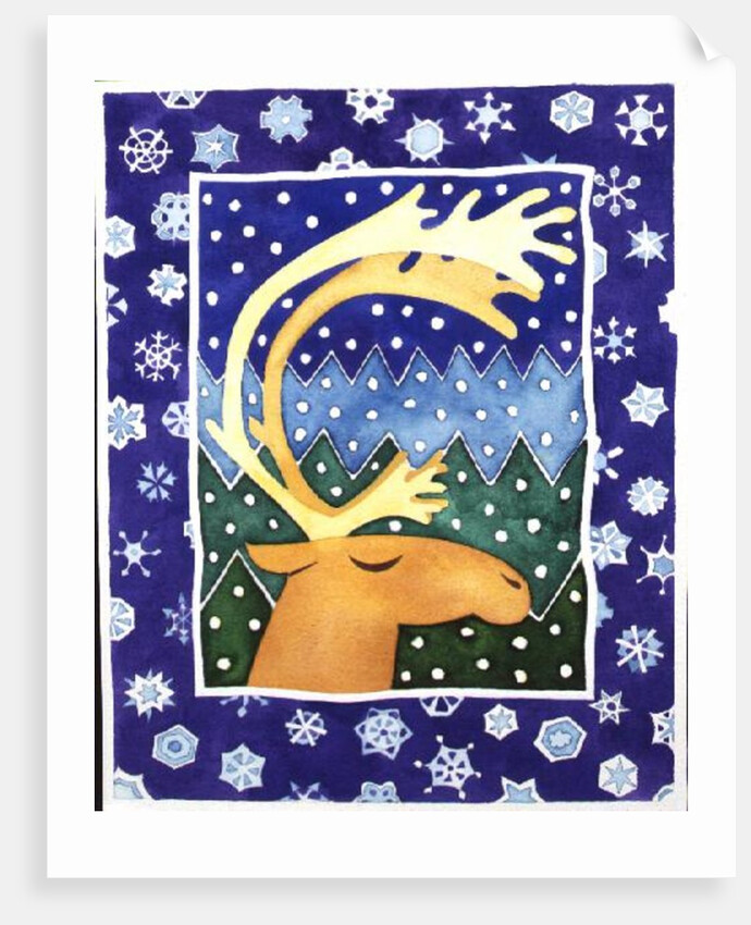 Reindeer and Snowflakes by Cathy Baxter