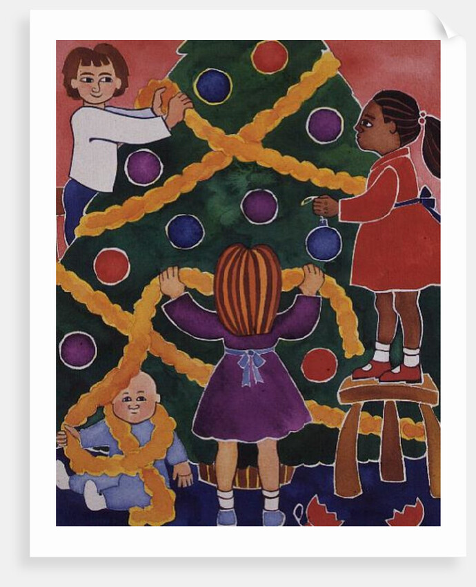 Decorating the Christmas Tree by Cathy Baxter