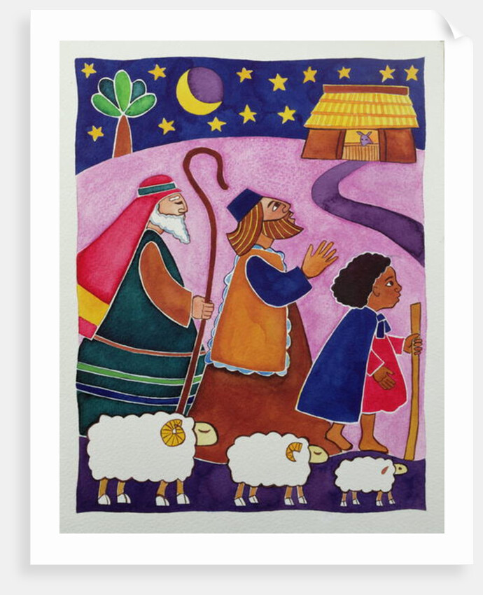The Shepherds Journey to Bethlehem by Cathy Baxter