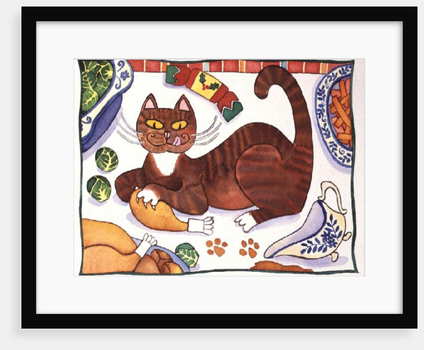 Christmas Cat and the Turkey by Cathy Baxter