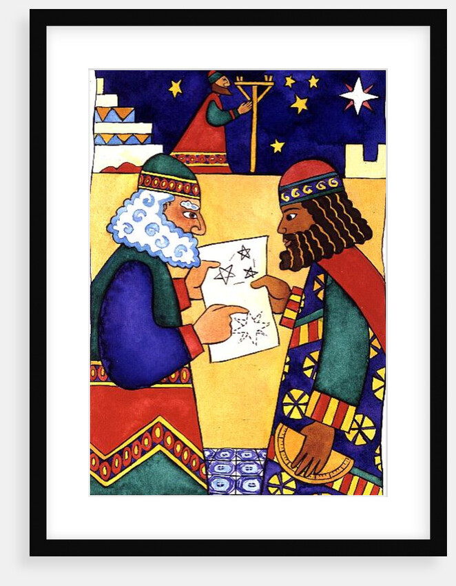 The Wise Men Looking for the Star of Bethlehem by Cathy Baxter