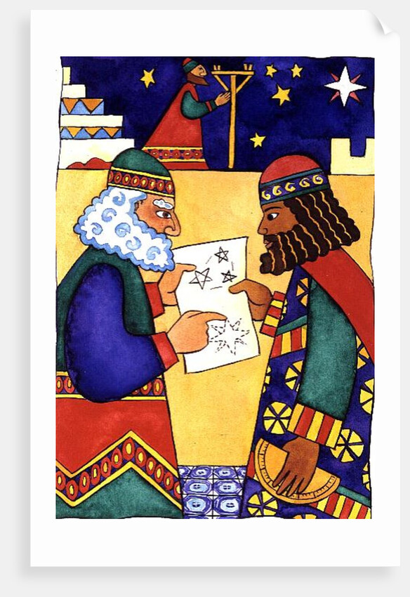 The Wise Men Looking for the Star of Bethlehem by Cathy Baxter