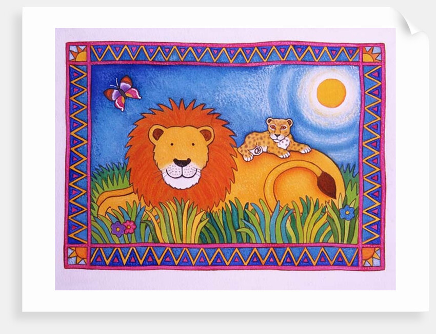 Lion in the Sun, 1997 by Cathy Baxter