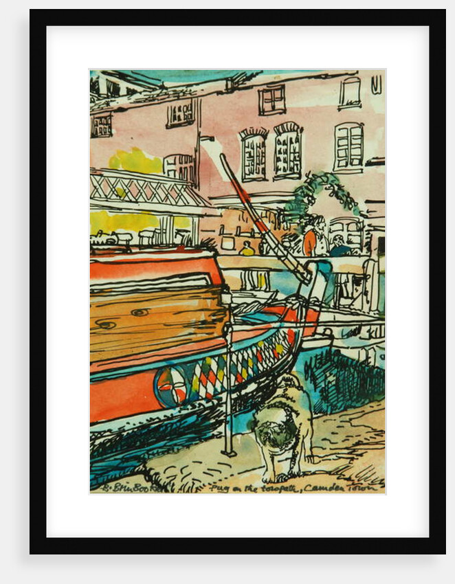 Pug at Dingwalls Lock by Brenda Brin Booker