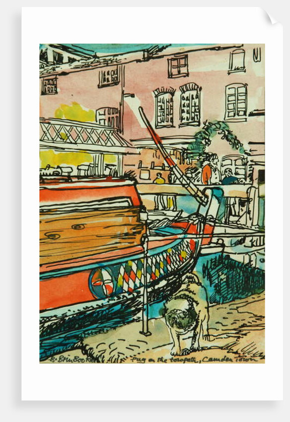 Pug at Dingwalls Lock by Brenda Brin Booker