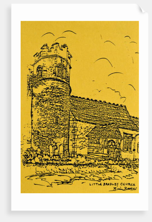 Little Bradley Church, Suffolk by Brenda Brin Booker