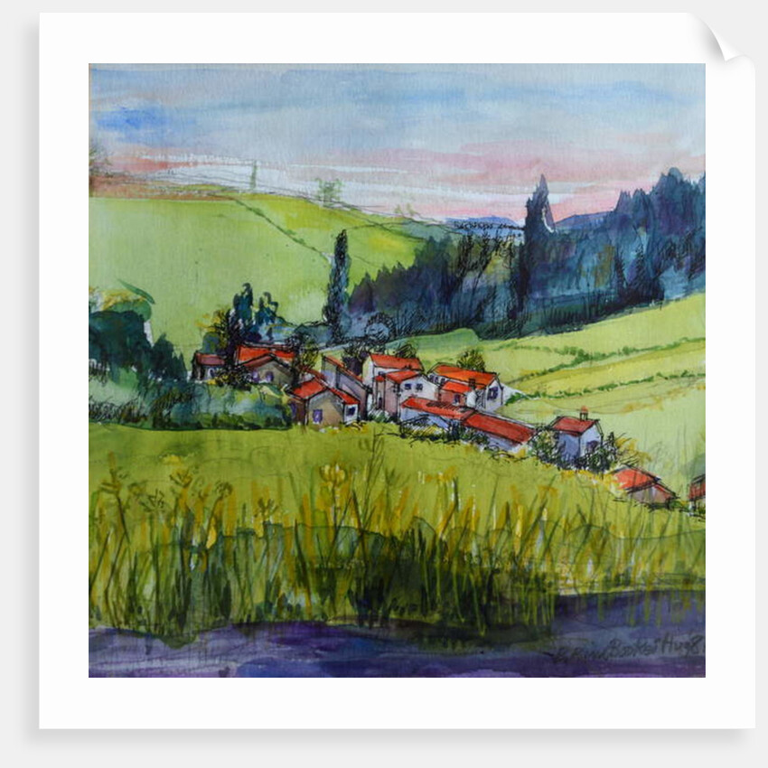 Village in the Auvergne by Brenda Brin Booker