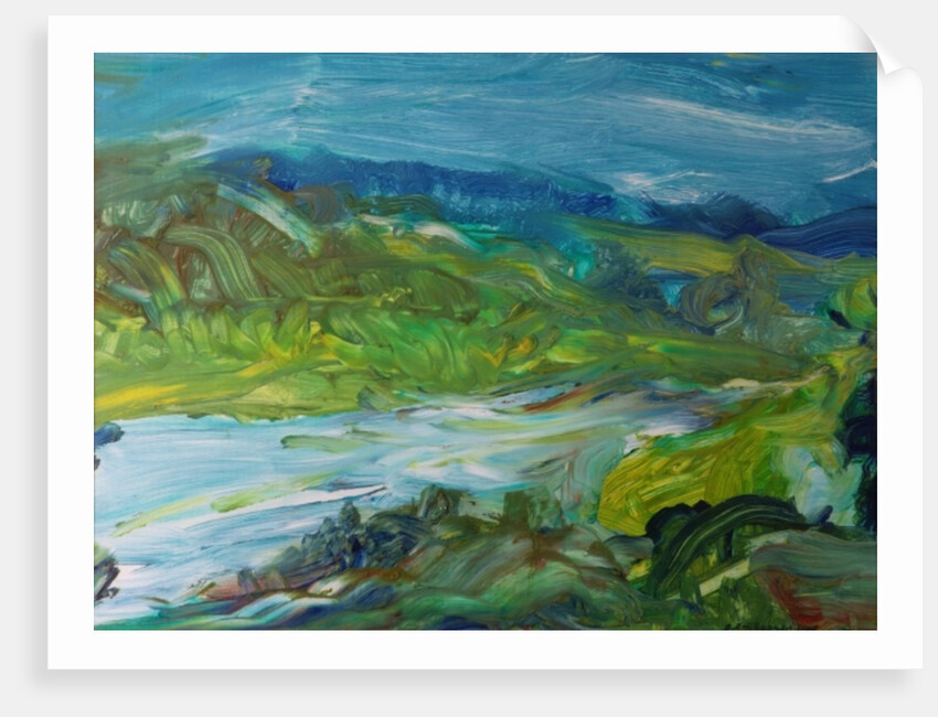 Blue River Landscape II, 1988 by Brenda Brin Booker