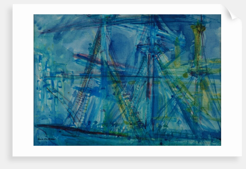 Blue Schooner by Brenda Brin Booker