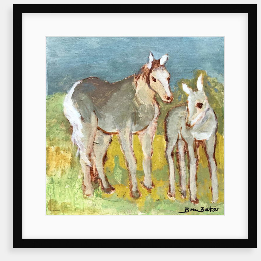 Mare with Foal by Brenda Brin Booker