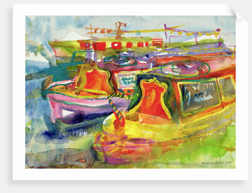 Canal Boats, 1989 by Brenda Brin Booker