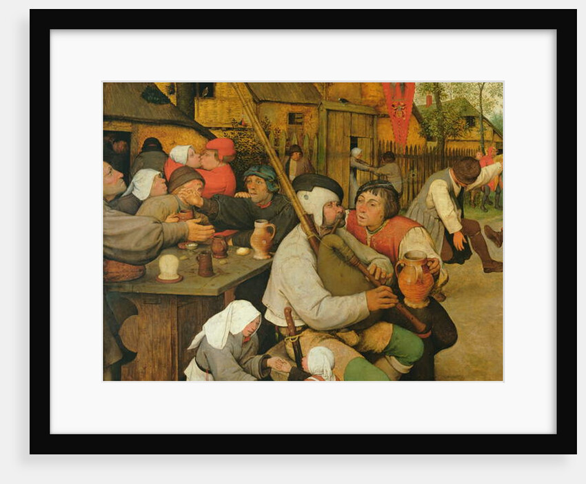 Peasant Dance, Detail, 1568 by Pieter the Elder Bruegel