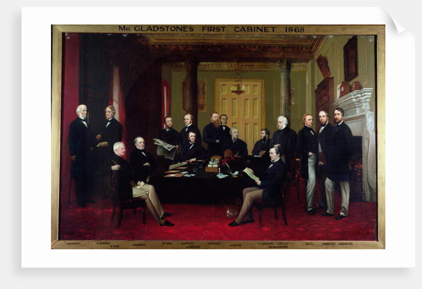 Gladstone's First Cabinet, 1868 by Henry Barraud