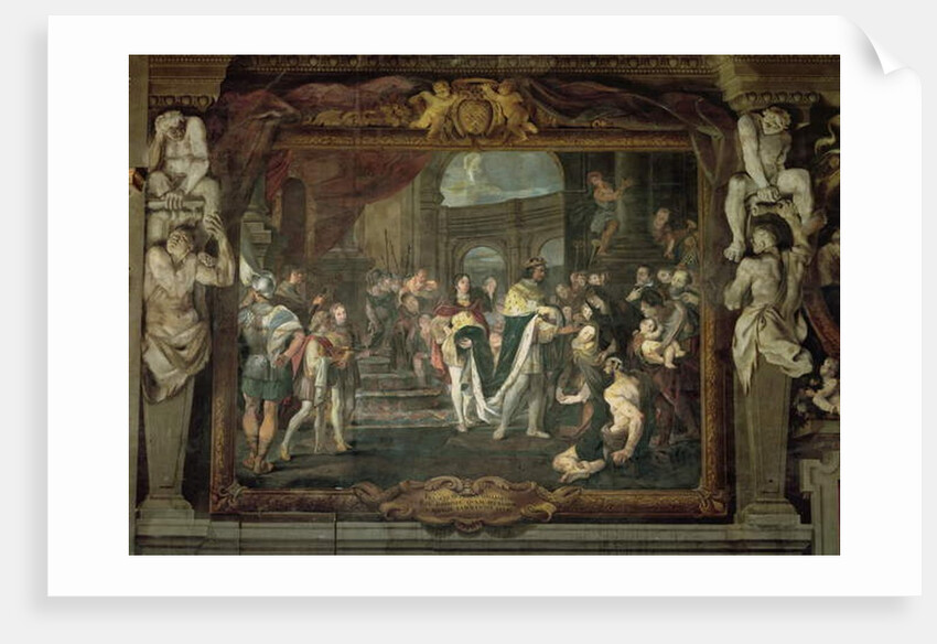 Francis I Touching for the King's Evil at Bologna by Carlo Cignani