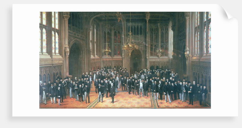 Members' Lobby, Houses of Parliament, 1872-73 by Henry Barraud