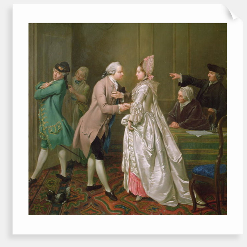The Betrothal, 1774 by Jacobus Buys