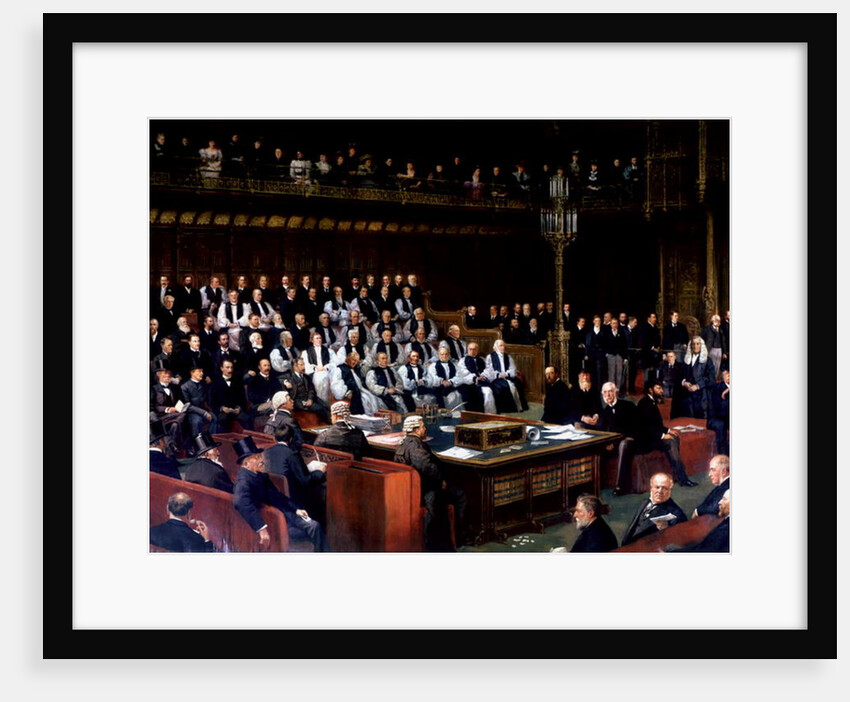 The Home Rule Debate in the House of Lords, 1893, Lord Chancellor About to Put the Question, 1893 by Dickinson & Foster