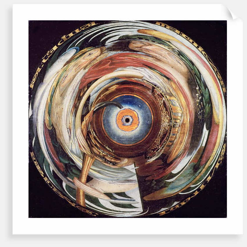 Anamorphic double portrait of King Frederick III and his Queen by Gert Dittmers