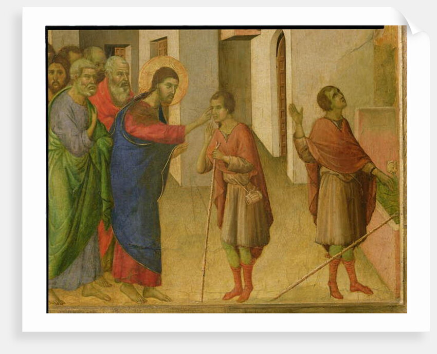 The Healing of the Man born Blind, c.1308-11 by Duccio di Buoninsegna