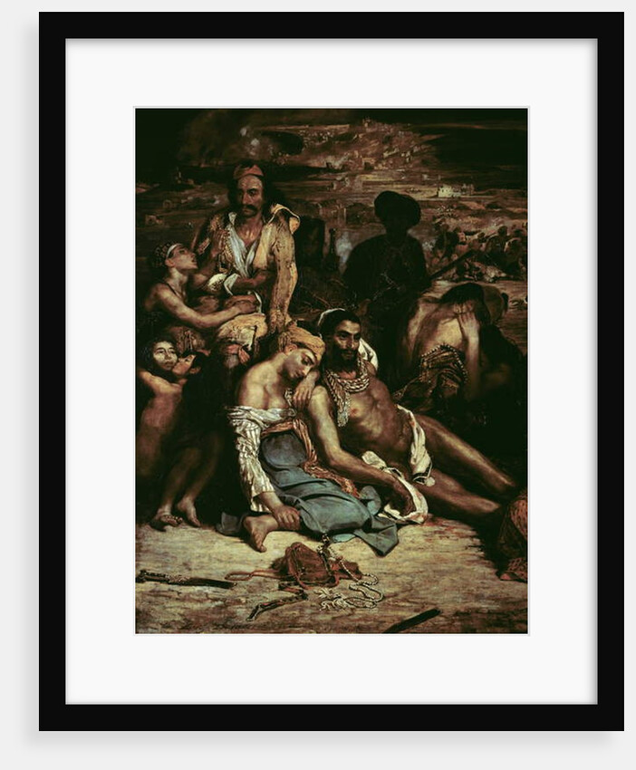 Scenes from the Massacre of Chios, 1822 by Ferdinand Victor Eugene Delacroix