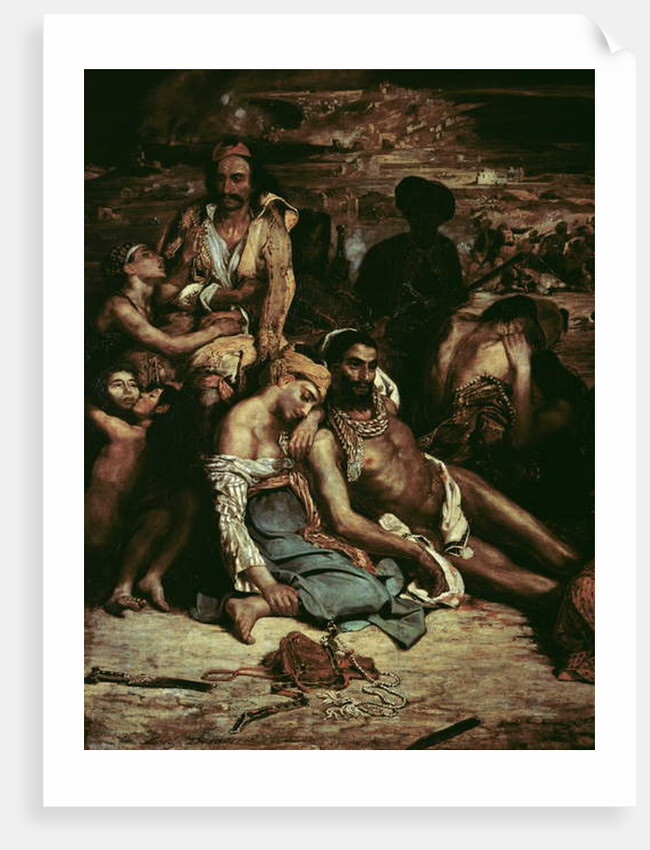 Scenes from the Massacre of Chios, 1822 by Ferdinand Victor Eugene Delacroix