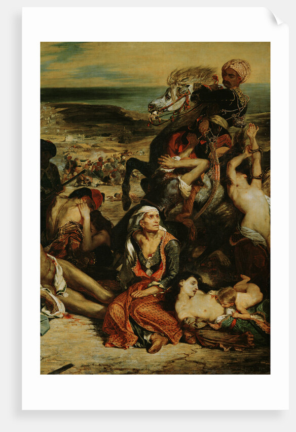 Scenes from the Massacre of Chios, 1822 by Ferdinand Victor Eugene Delacroix