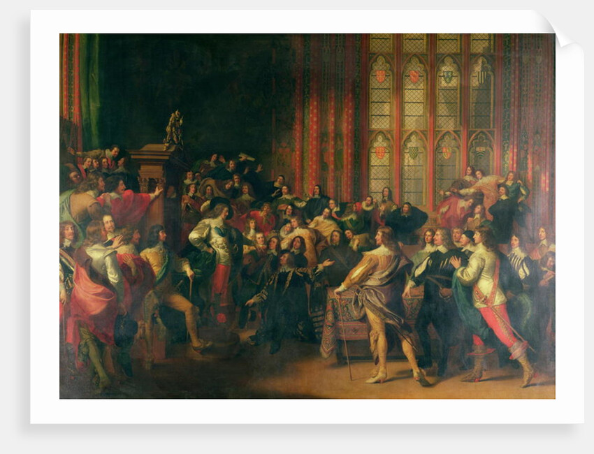 Charles I Demanding the Five Members in the House of Commons in 1642 by John Singleton Copley