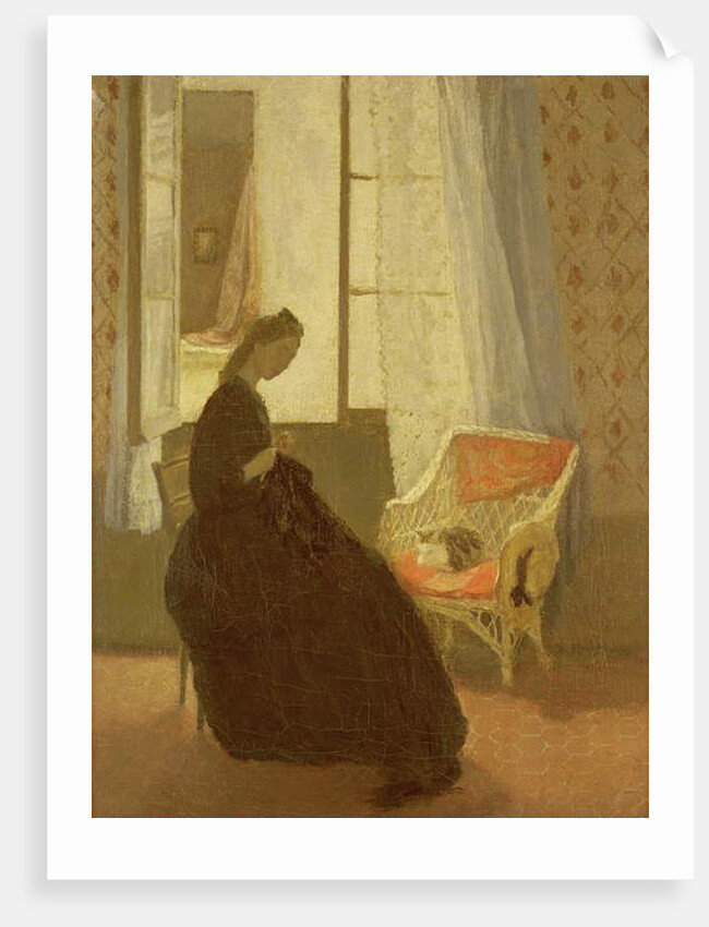 Woman Sewing at a Window by Gwen John