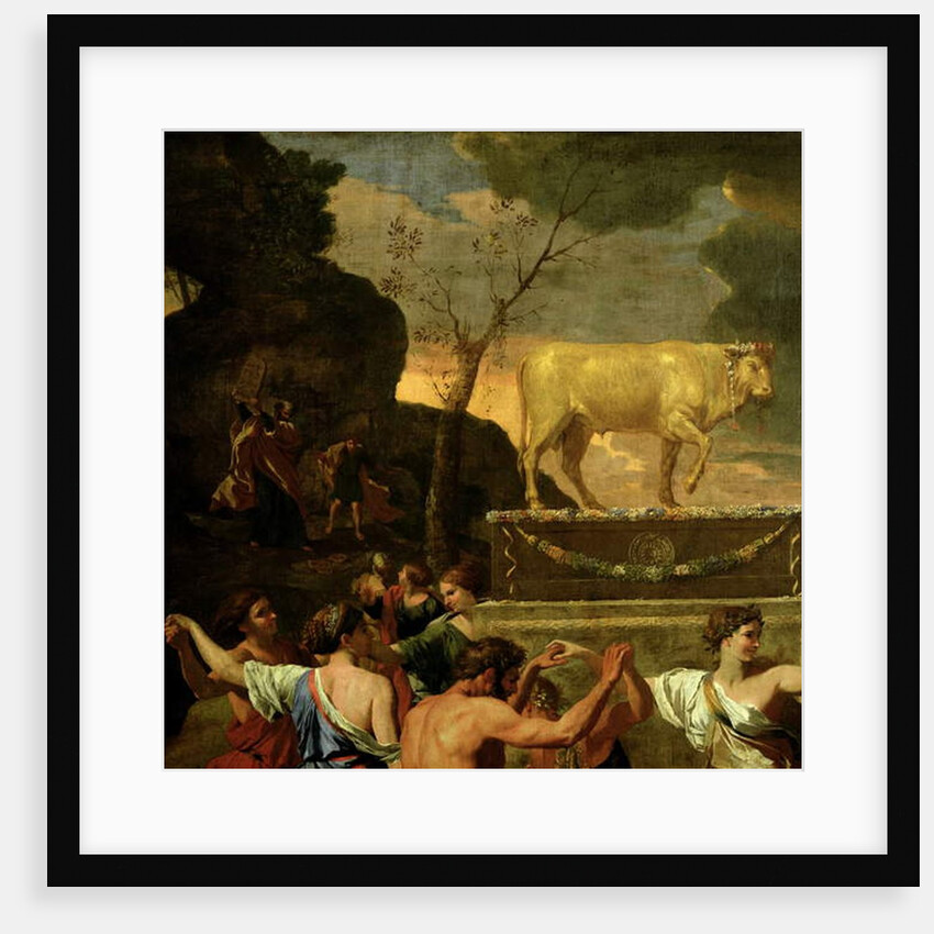 The Adoration of the Golden Calf, before 1634 by Nicolas Poussin
