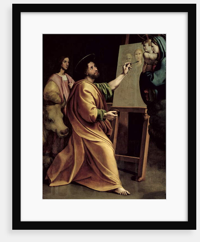 St. Luke Painting the Virgin by Sanzio of Urbino Raphael