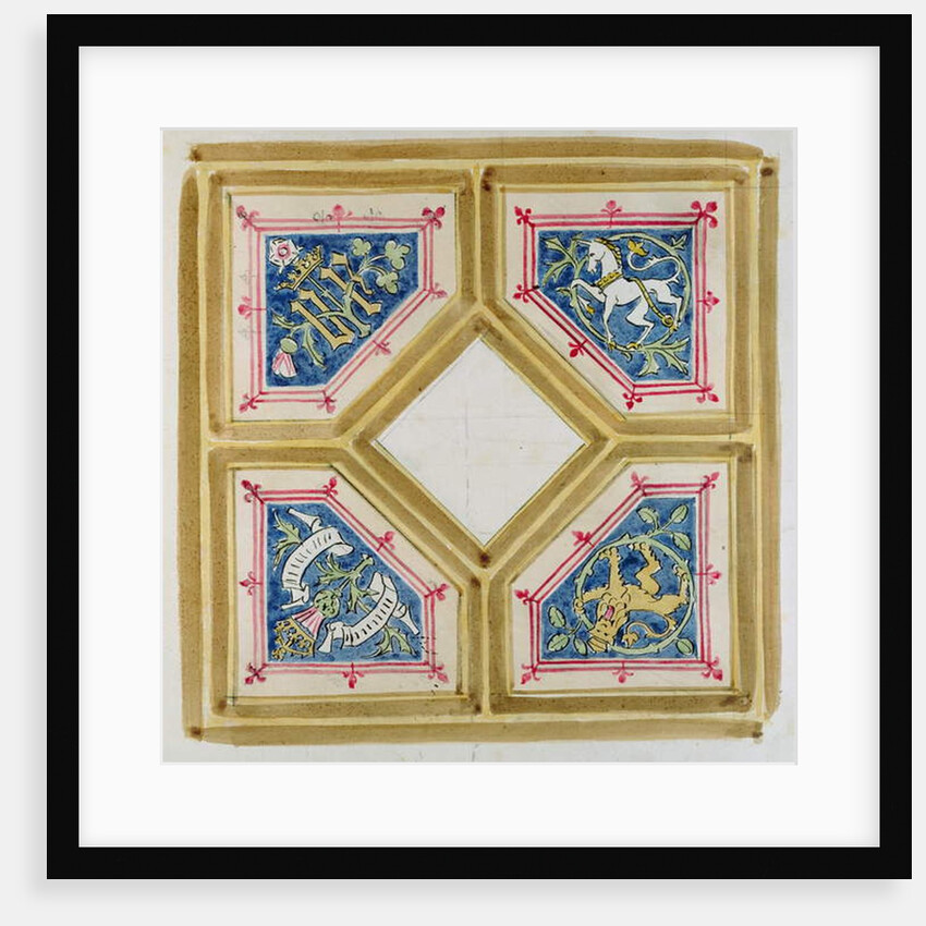 Design for the ceiling of the House of Commons by Augustus Welby Northmore Pugin
