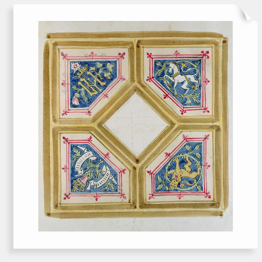 Design for the ceiling of the House of Commons by Augustus Welby Northmore Pugin