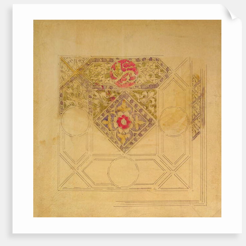 Ceiling design for the Palace of Westminster by Augustus Welby Northmore Pugin