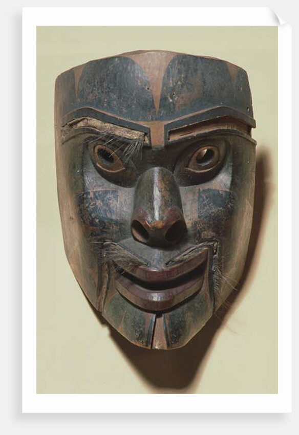 Kwakiutl human face mask, c.1875 by American School