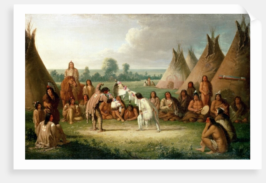 North American Medicine Pipe Stem Dance by Paul Kane