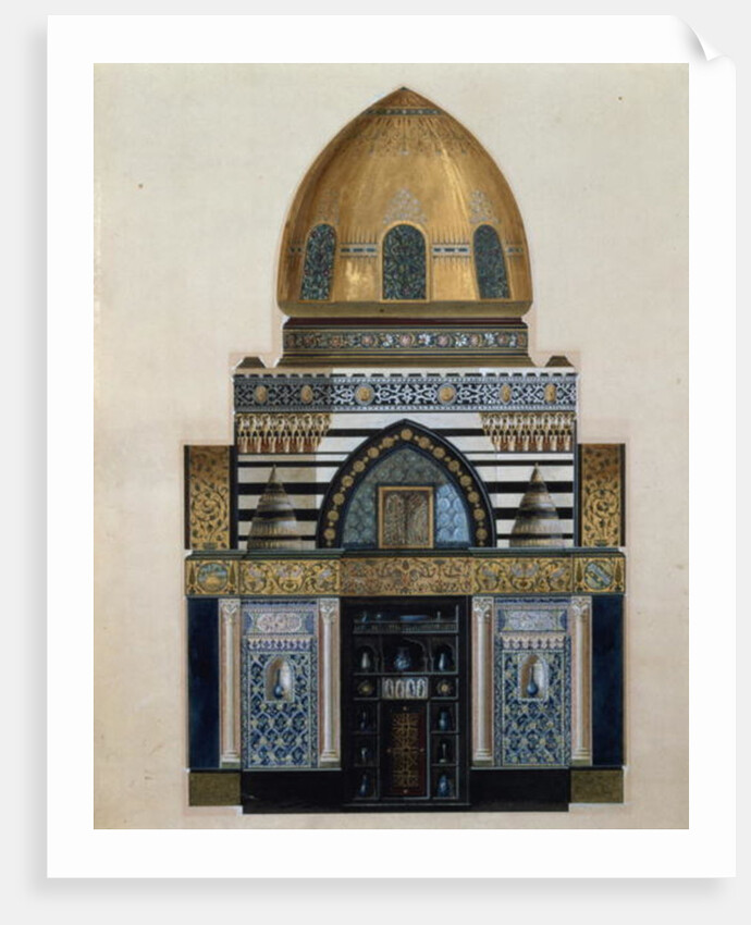 Design for the Arab Hall at Leighton House, London, 1880 by George II Aitchison