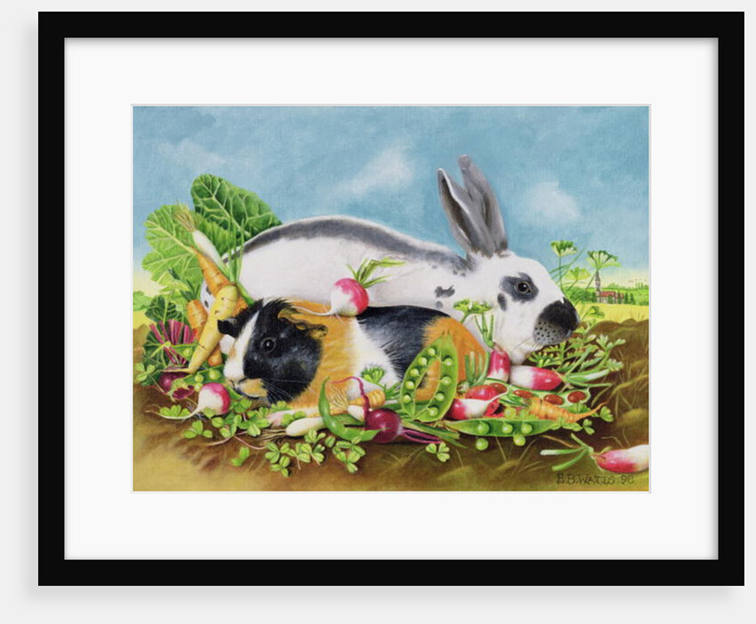 Rabbit and Guinea Pig, 1998 by E.B. Watts