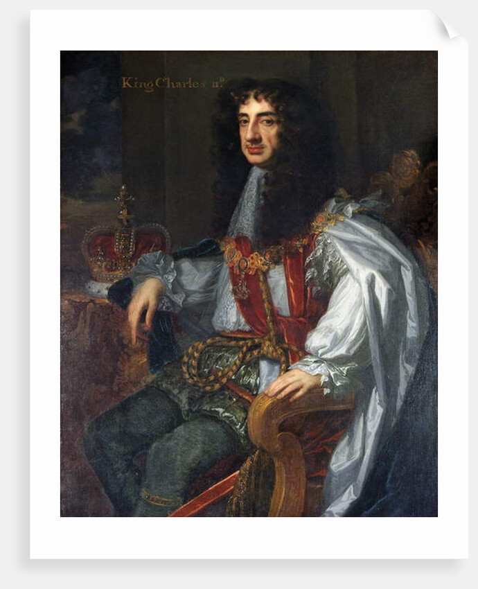 King Charles II of England in Garter Robes by Peter Lely