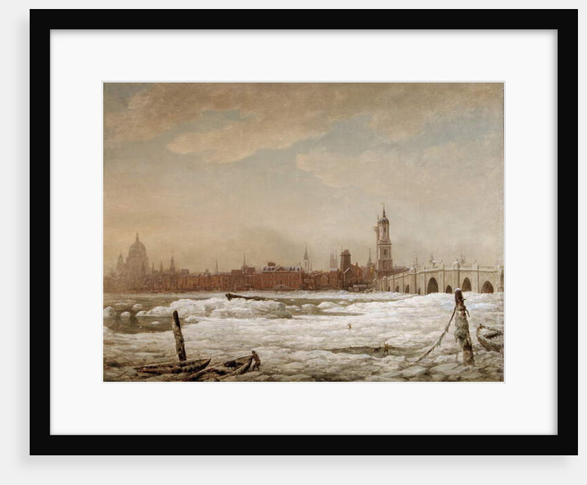 London Bridge in the Great Frost of 1776, 1776 by William Marlow