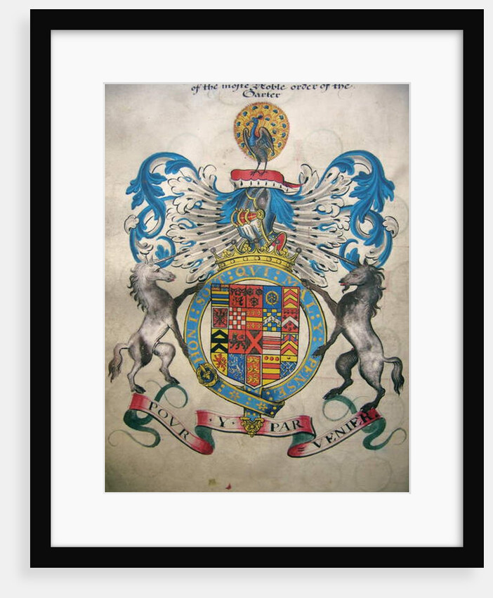 The Coat of Arms of Francis, 6th Earl of Rutland by English School