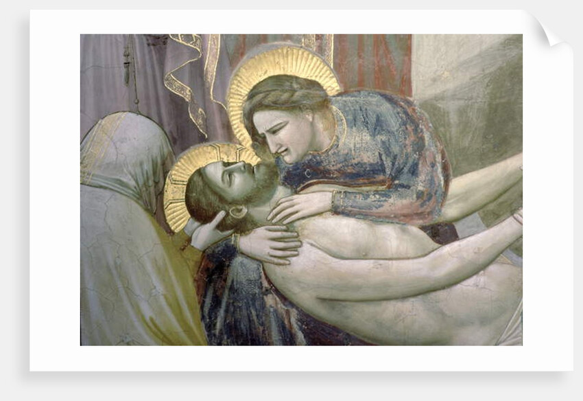 The Lamentation, detail of the Madonna and Christ, c.1305 by Giotto (c.1266-1337)