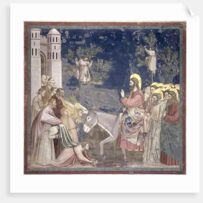The Entry into Jerusalem, c.1305 by Giotto (c.1266-1337)