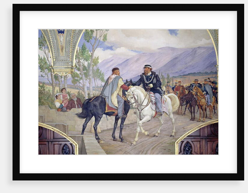 The Meeting Between Giuseppe Garibaldi and King Vittorio Emanuele II on the 26th of October 1860 at Teano, Italy by Pietro Aldi